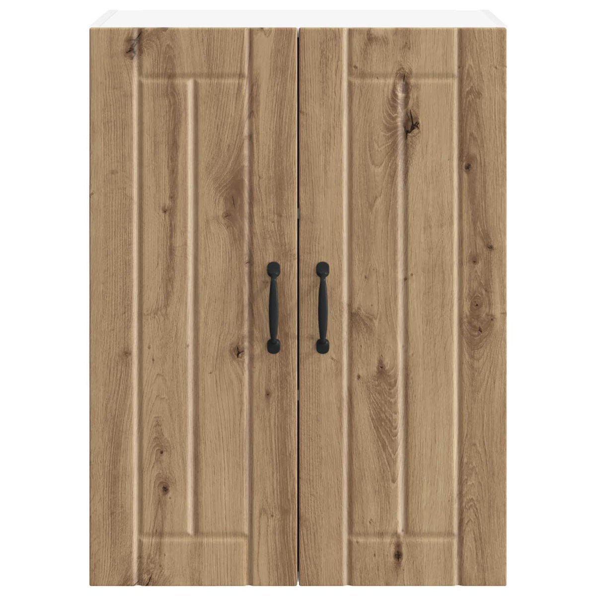 vidaXL Wall Glass Cabinet LUCCA Artisan Oak 60 x 31 x 80 cm