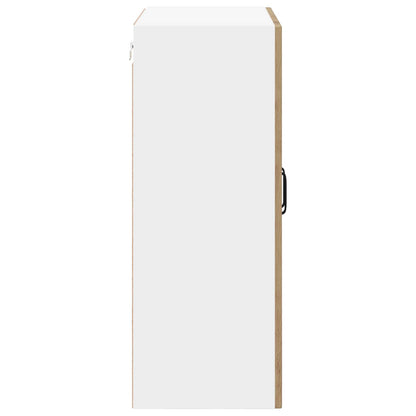 vidaXL Wall Glass Cabinet LUCCA Artisan Oak 60 x 31 x 80 cm