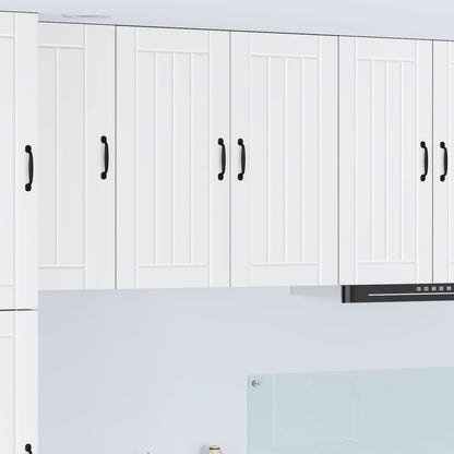 vidaXL Wall Cabinet LUCCA White 80 x 31 x 80 cm Engineered Wood