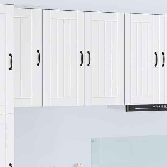 vidaXL Wall Cabinet LUCCA White 80 x 31 x 80 cm Engineered Wood