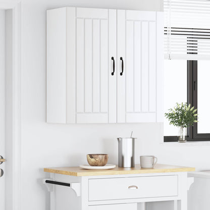 vidaXL Wall Cabinet LUCCA White 80 x 31 x 80 cm Engineered Wood