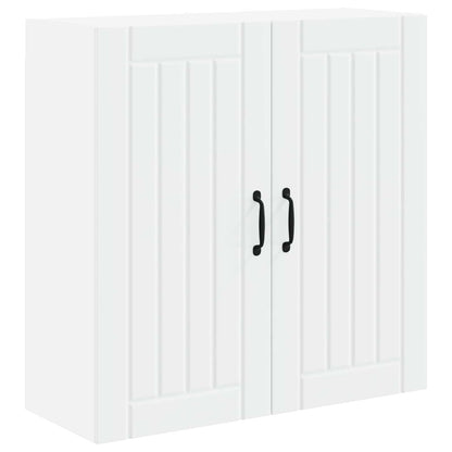 vidaXL Wall Cabinet LUCCA White 80 x 31 x 80 cm Engineered Wood