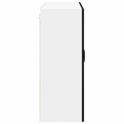 vidaXL Wall Cabinet LUCCA Black 80 x 31 x 80 cm Engineered Wood
