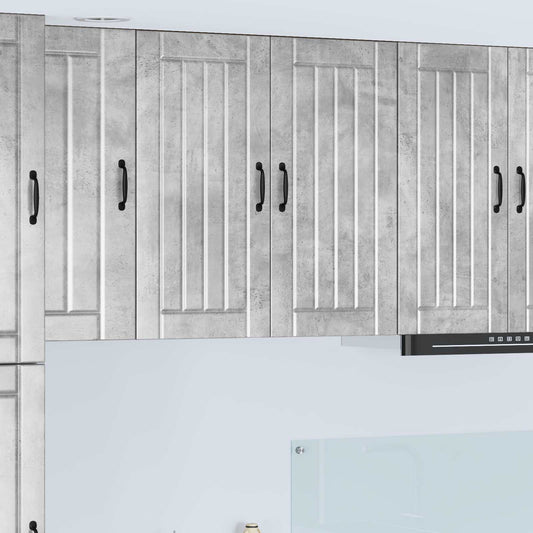 vidaXL Wall Cabinet LUCCA Concrete Grey 80 x 31 x 80 cm