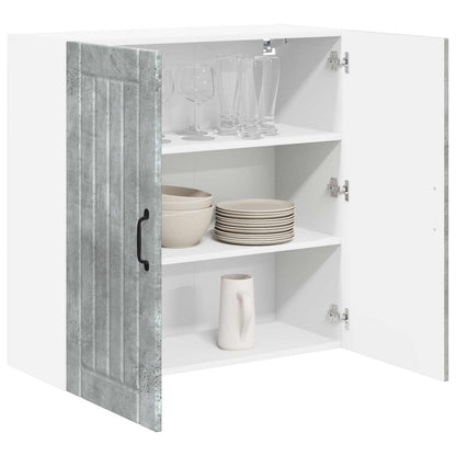 vidaXL Wall Cabinet LUCCA Concrete Grey 80 x 31 x 80 cm