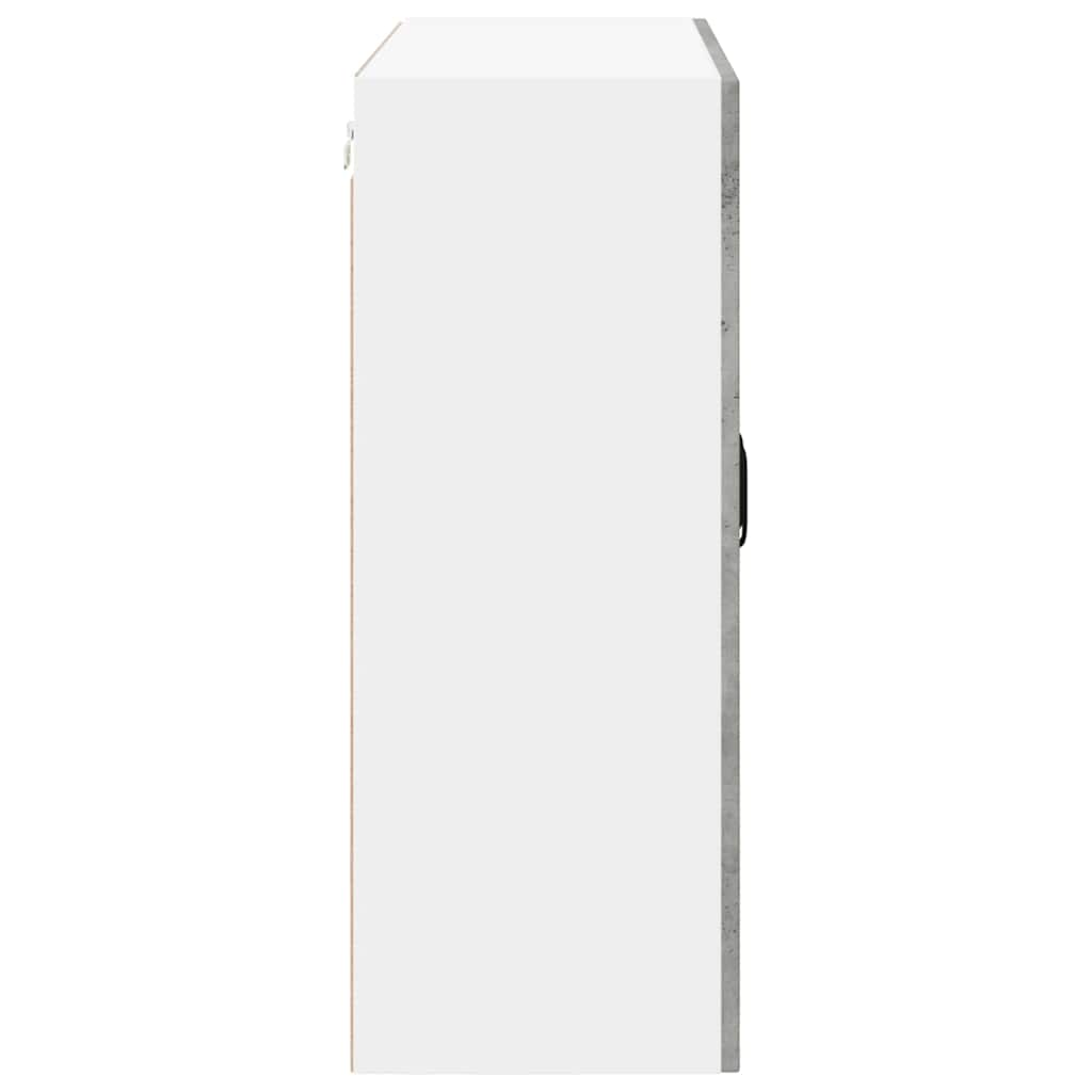 vidaXL Wall Cabinet LUCCA Concrete Grey 80 x 31 x 80 cm