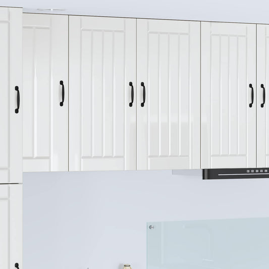 vidaXL Wall Cabinet LUCCA High Gloss White 80 x 31 x 80 cm
