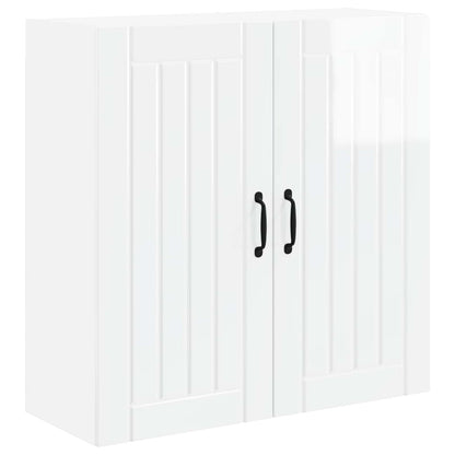 vidaXL Wall Cabinet LUCCA High Gloss White 80 x 31 x 80 cm