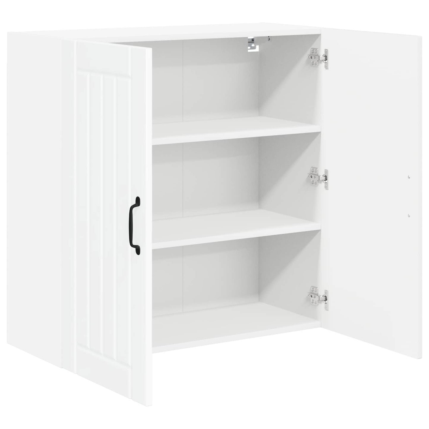 vidaXL Wall Cabinet LUCCA High Gloss White 80 x 31 x 80 cm