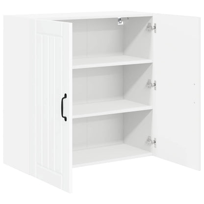 vidaXL Wall Cabinet LUCCA High Gloss White 80 x 31 x 80 cm