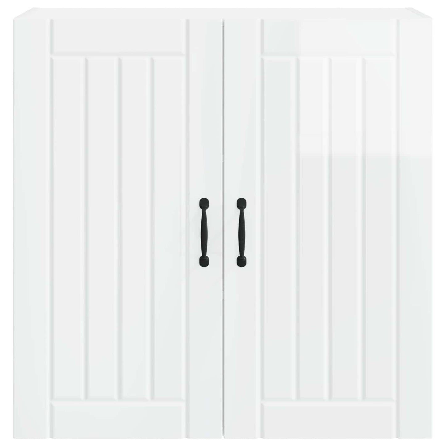 vidaXL Wall Cabinet LUCCA High Gloss White 80 x 31 x 80 cm