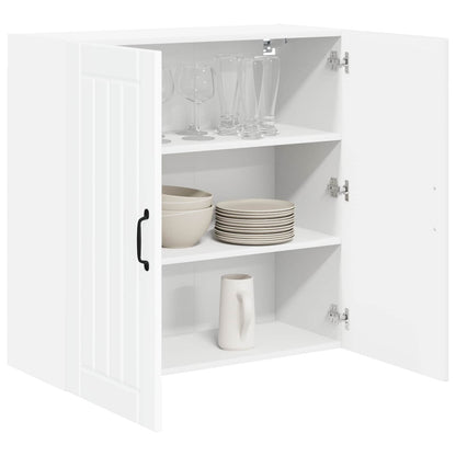 vidaXL Wall Cabinet LUCCA High Gloss White 80 x 31 x 80 cm