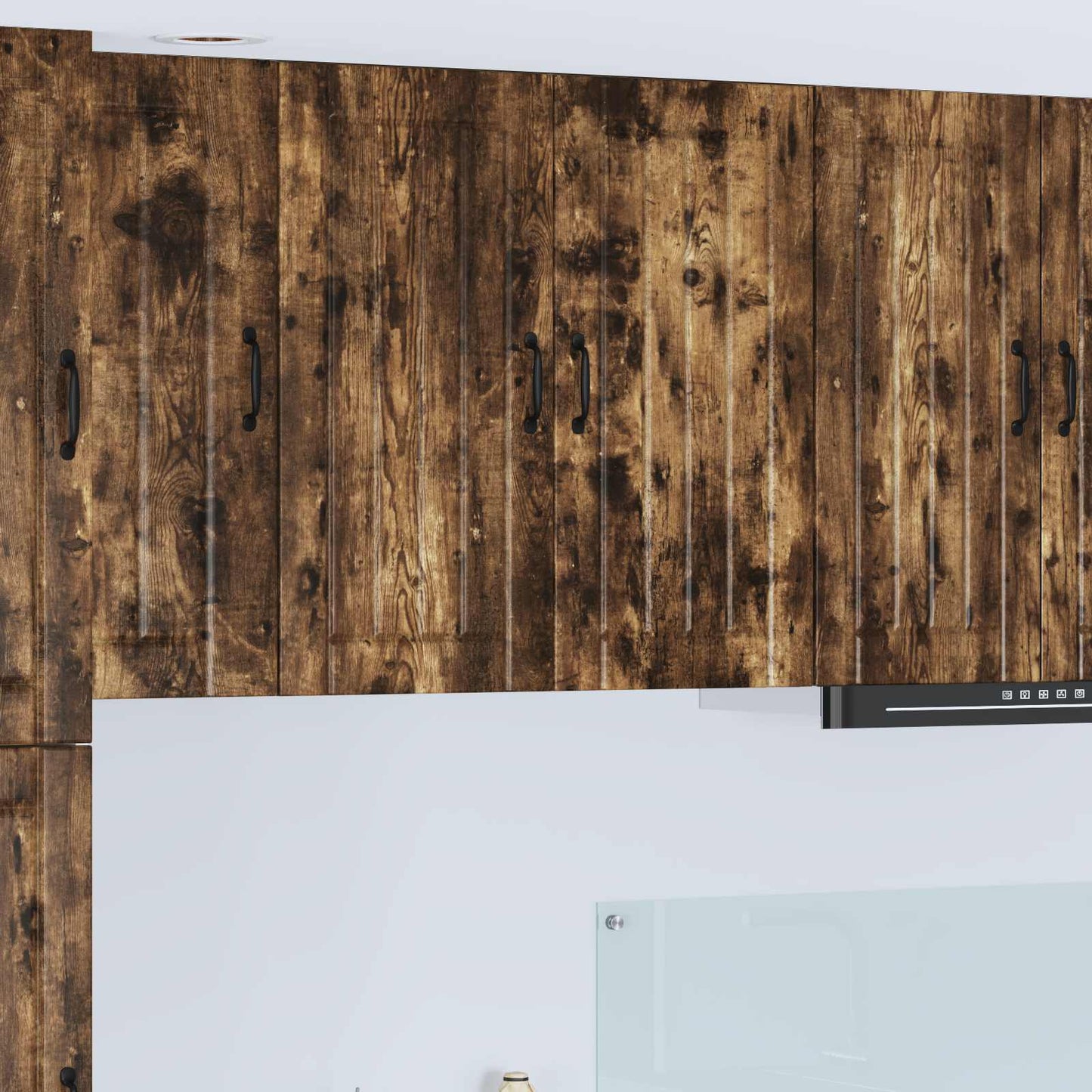 vidaXL Wall Cabinet LUCCA Smoked Oak 80 x 31 x 80 cm Engineered Wood