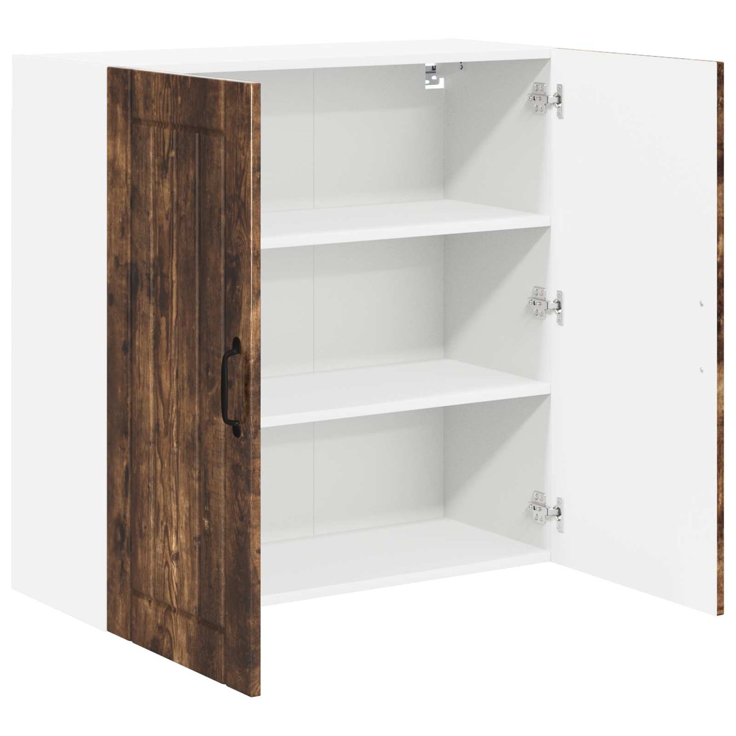vidaXL Wall Cabinet LUCCA Smoked Oak 80 x 31 x 80 cm Engineered Wood