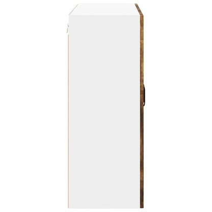 vidaXL Wall Cabinet LUCCA Smoked Oak 80 x 31 x 80 cm Engineered Wood