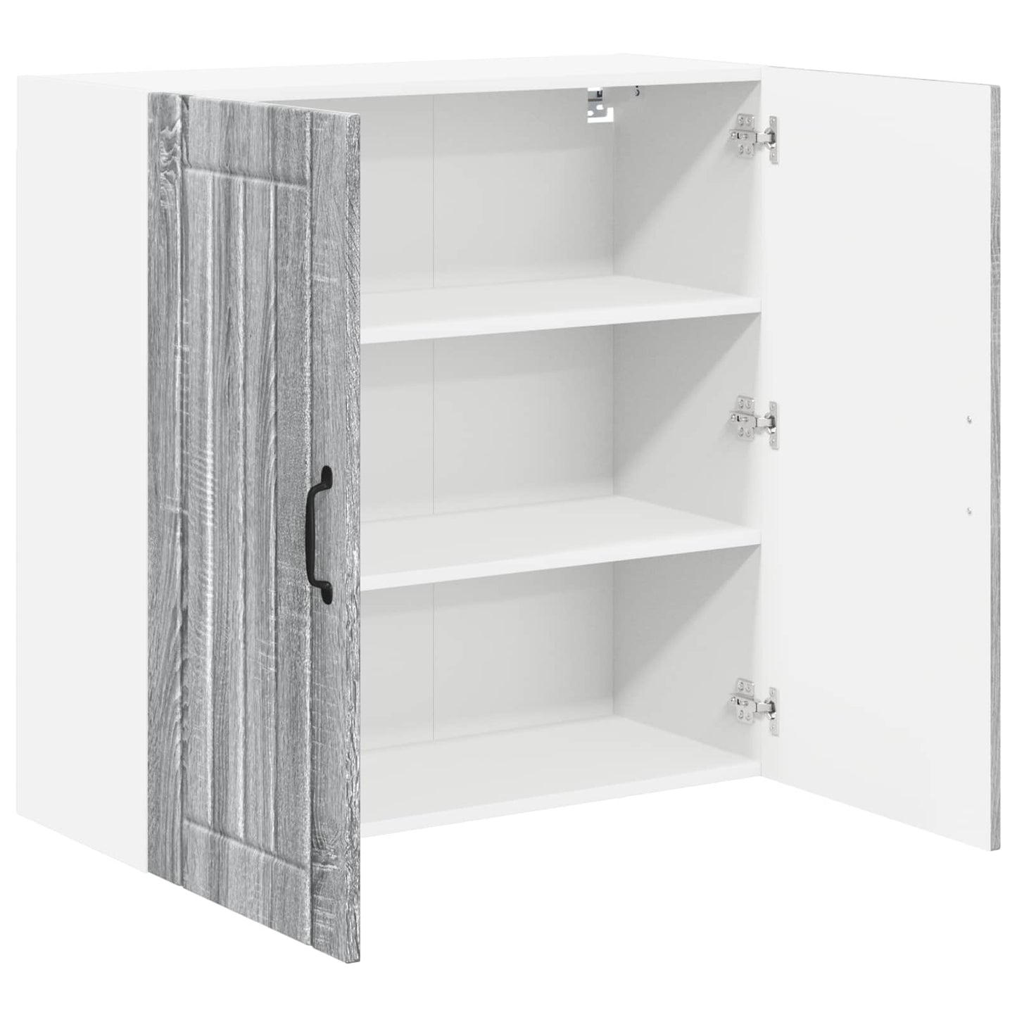 vidaXL Wall Cabinet LUCCA Grey Sonoma 80 x 31 x 80 cm Engineered Wood