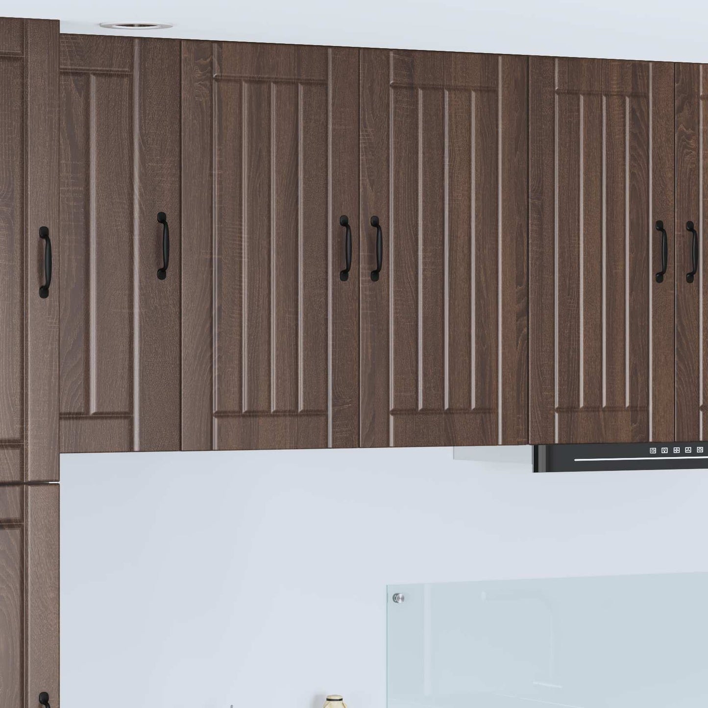 vidaXL Wall Cabinet LUCCA Brown Oak 80 x 31 x 80 cm Engineered Wood