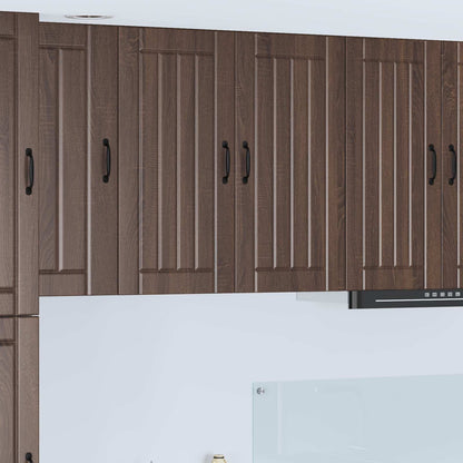 vidaXL Wall Cabinet LUCCA Brown Oak 80 x 31 x 80 cm Engineered Wood