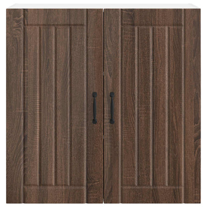 vidaXL Wall Cabinet LUCCA Brown Oak 80 x 31 x 80 cm Engineered Wood