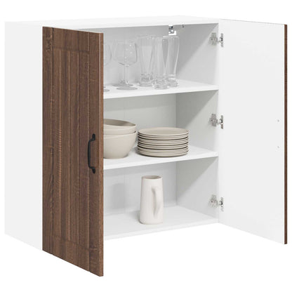 vidaXL Wall Cabinet LUCCA Brown Oak 80 x 31 x 80 cm Engineered Wood