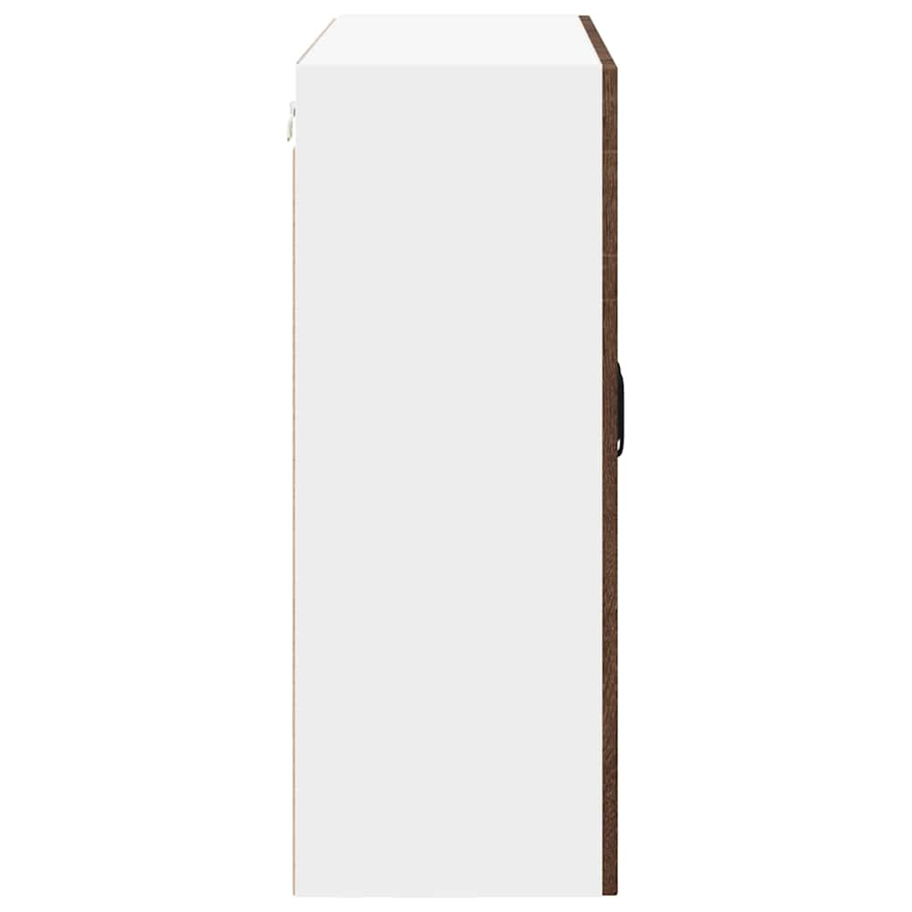 vidaXL Wall Cabinet LUCCA Brown Oak 80 x 31 x 80 cm Engineered Wood