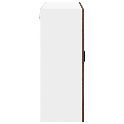 vidaXL Wall Cabinet LUCCA Brown Oak 80 x 31 x 80 cm Engineered Wood