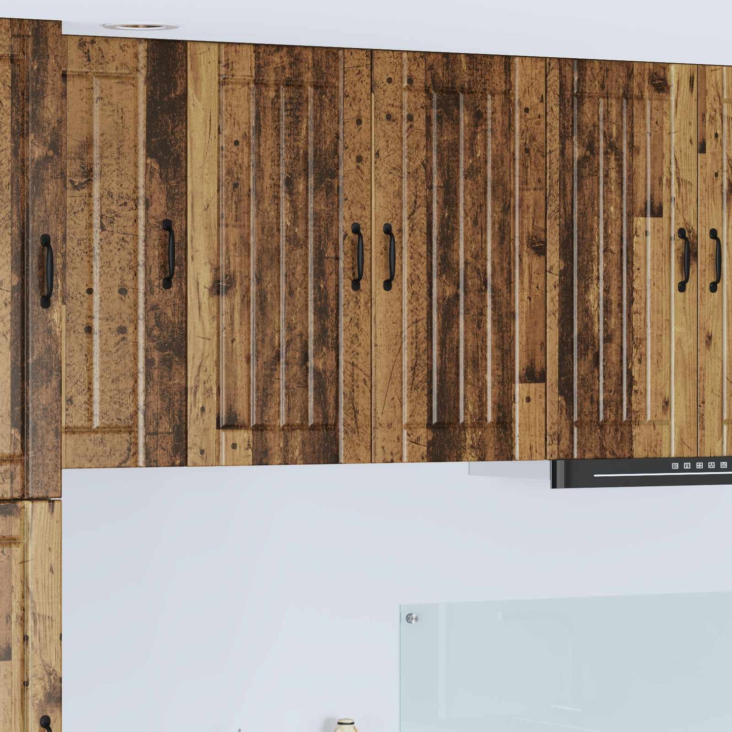 vidaXL Wall Cabinet LUCCA Old Wood 80 x 31 x 80 cm Engineered Wood