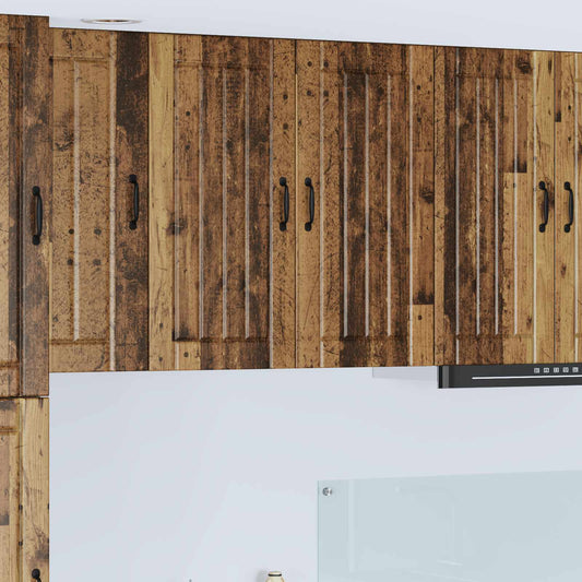 vidaXL Wall Cabinet LUCCA Old Wood 80 x 31 x 80 cm Engineered Wood