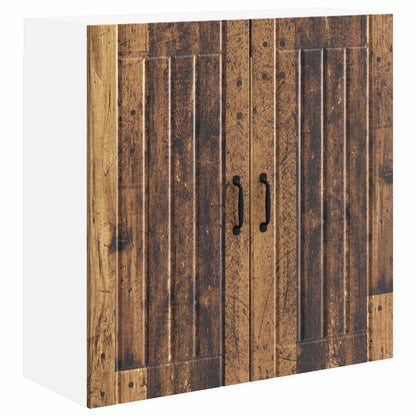 vidaXL Wall Cabinet LUCCA Old Wood 80 x 31 x 80 cm Engineered Wood