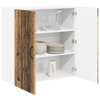 vidaXL Wall Cabinet LUCCA Old Wood 80 x 31 x 80 cm Engineered Wood