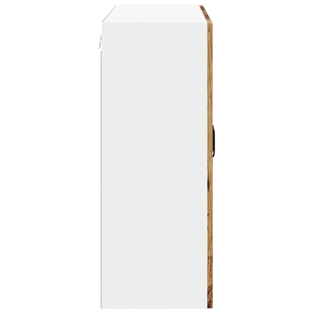 vidaXL Wall Cabinet LUCCA Old Wood 80 x 31 x 80 cm Engineered Wood