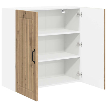 vidaXL Wall Cabinet LUCCA Artisan Oak 80 x 31 x 80 cm Engineered Wood
