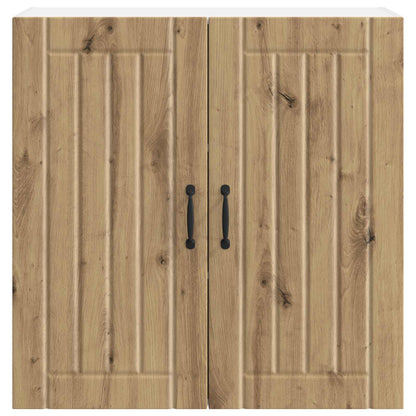 vidaXL Wall Cabinet LUCCA Artisan Oak 80 x 31 x 80 cm Engineered Wood