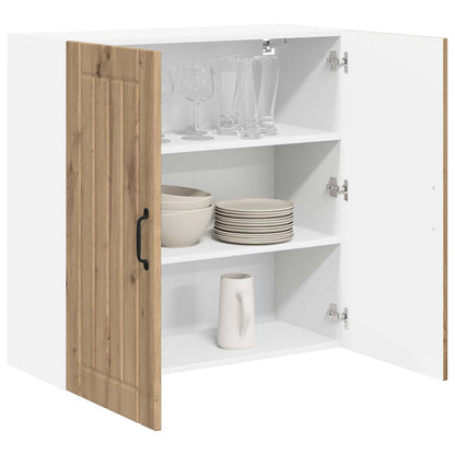 vidaXL Wall Cabinet LUCCA Artisan Oak 80 x 31 x 80 cm Engineered Wood