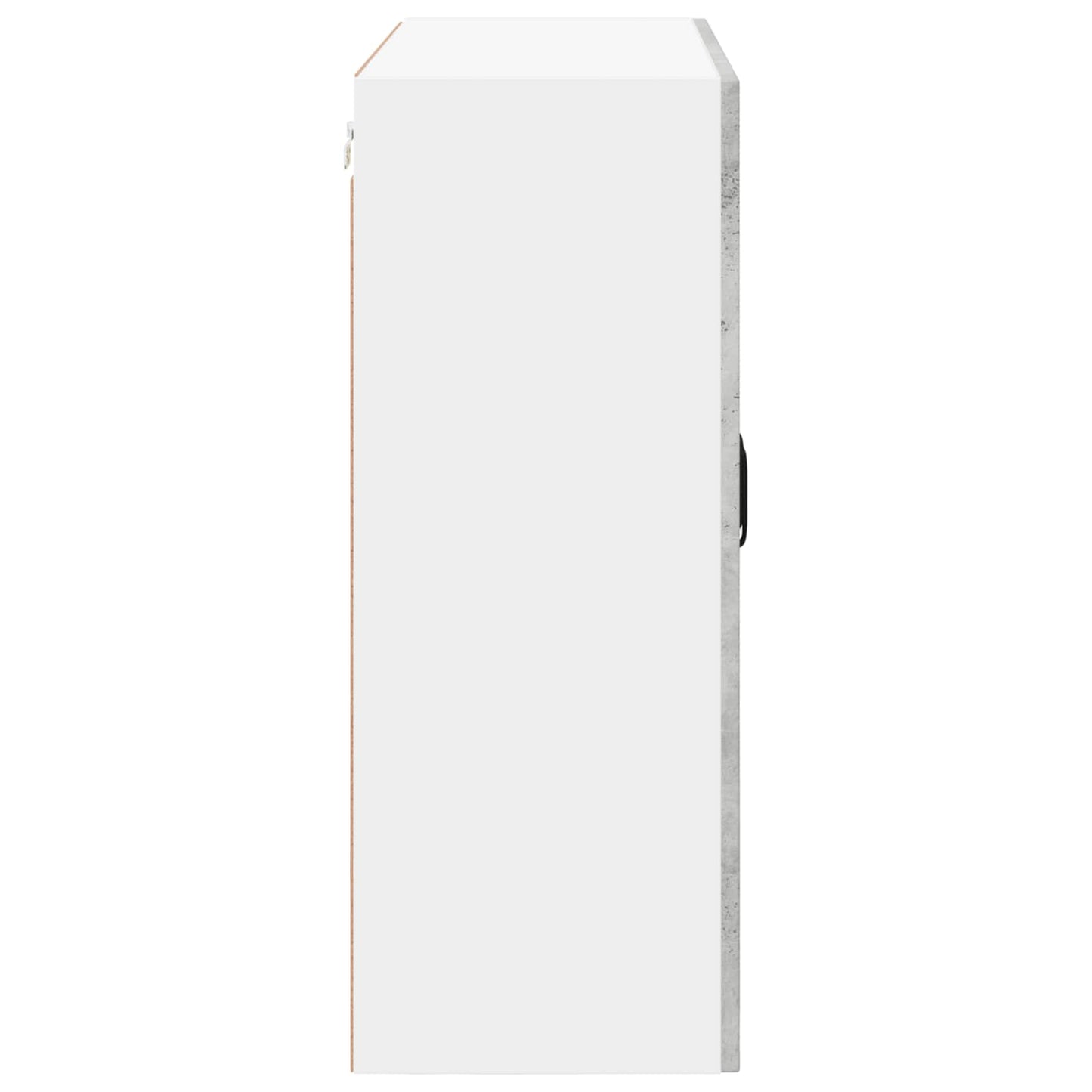 vidaXL Wall Glass Cabinet LUCCA Concrete Grey 80 x 31 x 80 cm