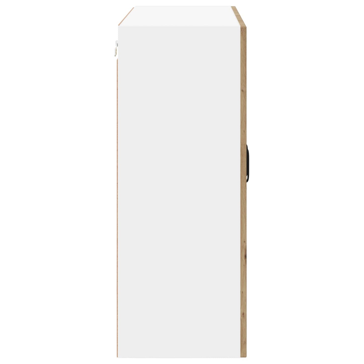 vidaXL Wall Glass Cabinet LUCCA Artisan Oak 80 x 31 x 80 cm