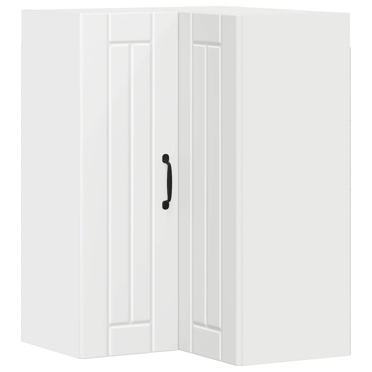 vidaXL Wall Corner Cabinet LUCCA White 57 x 57 x 80 cm Engineered Wood