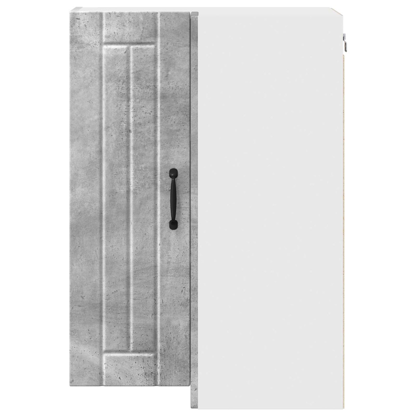 vidaXL Wall Corner Cabinet LUCCA Concrete Grey 57 x 57 x 80 cm