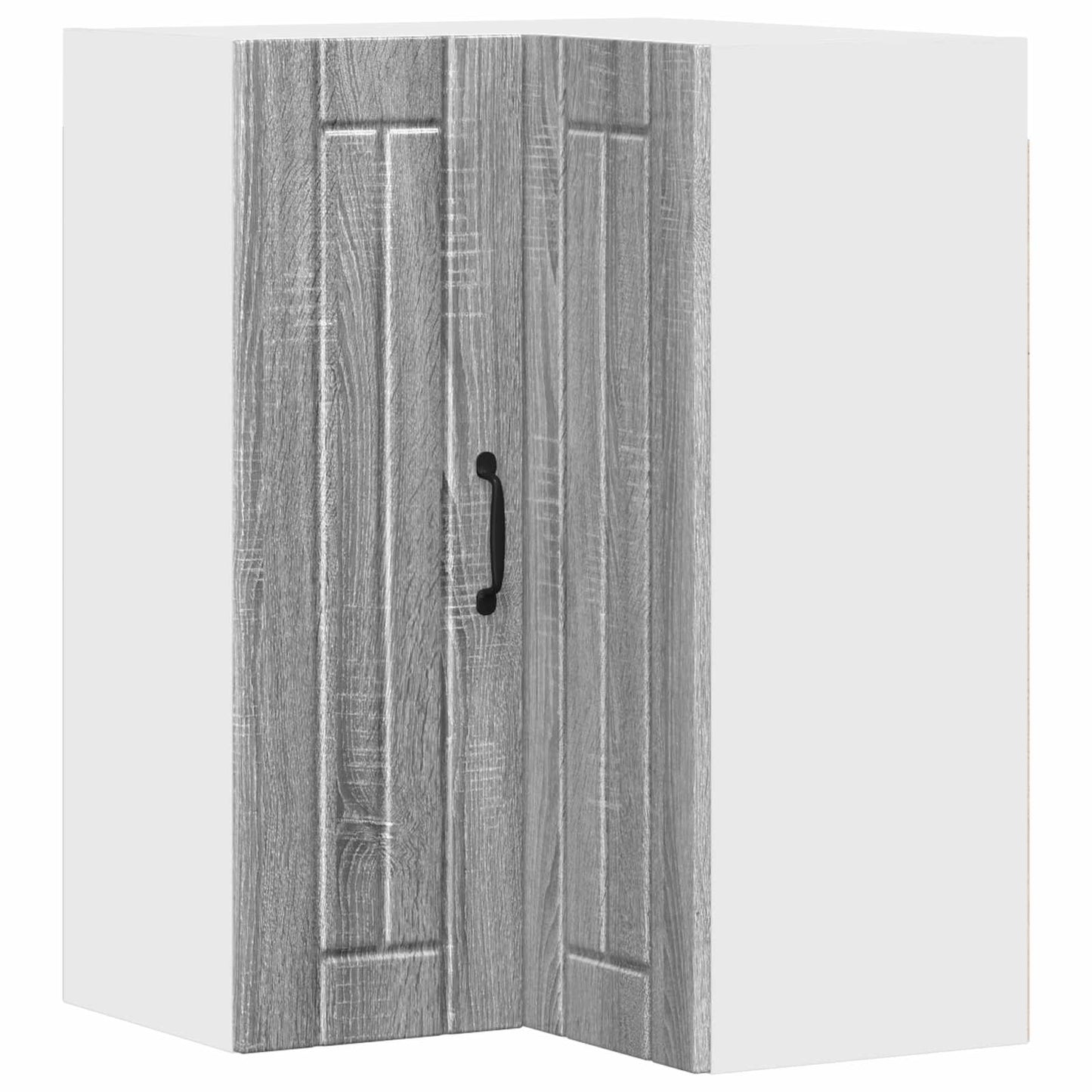 vidaXL Wall Corner Cabinet LUCCA Grey Sonoma 57 x 57 x 80 cm