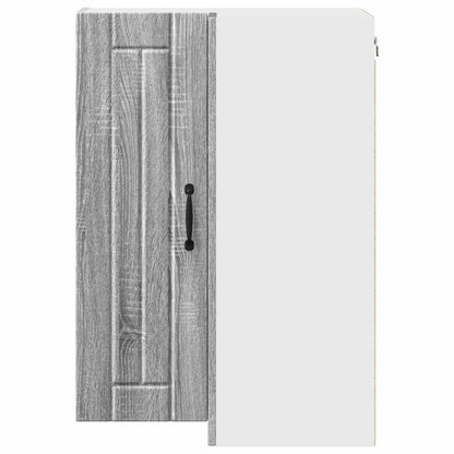vidaXL Wall Corner Cabinet LUCCA Grey Sonoma 57 x 57 x 80 cm