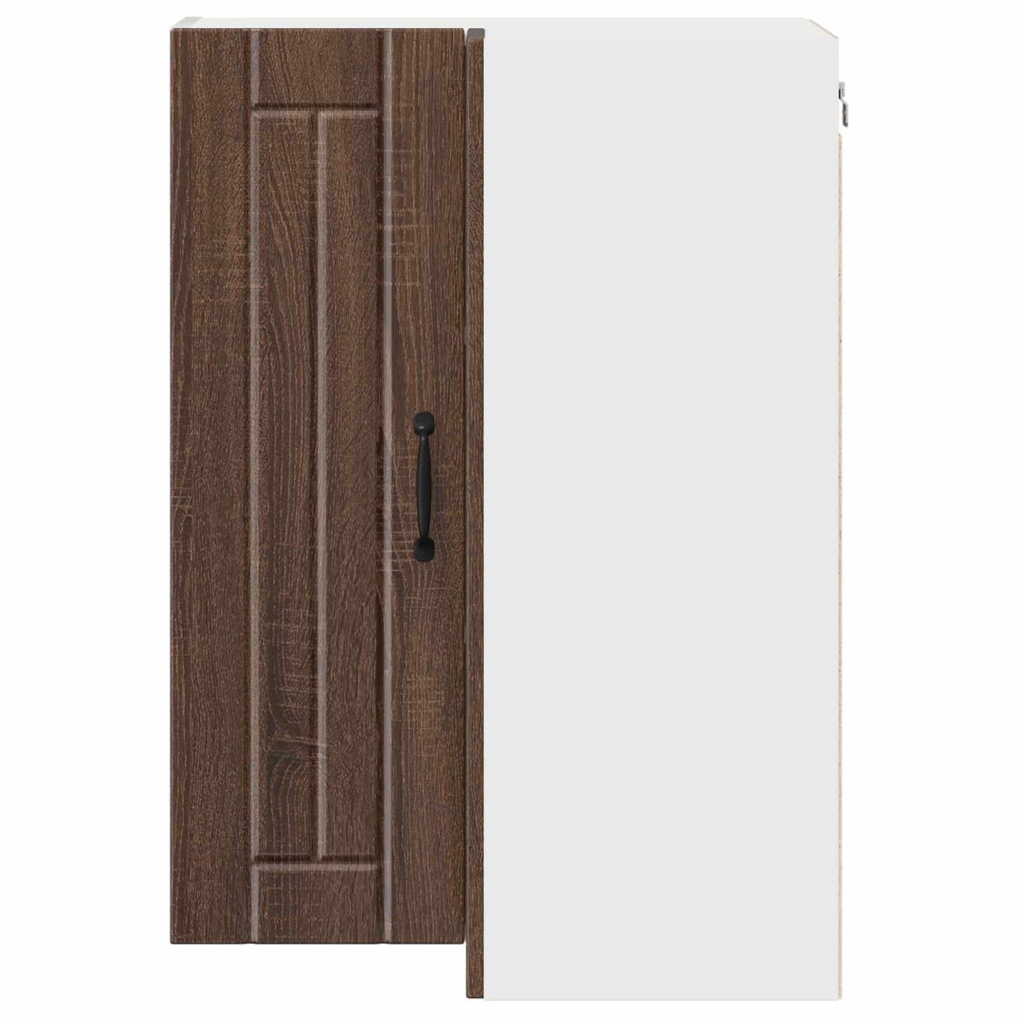 vidaXL Wall Corner Cabinet LUCCA Brown Oak 57 x 57 x 80 cm