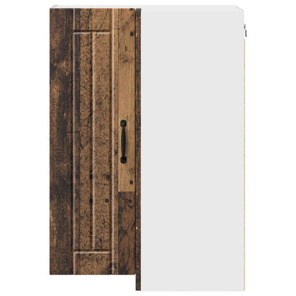 vidaXL Wall Corner Cabinet LUCCA Old Wood 57 x 57 x 80 cm