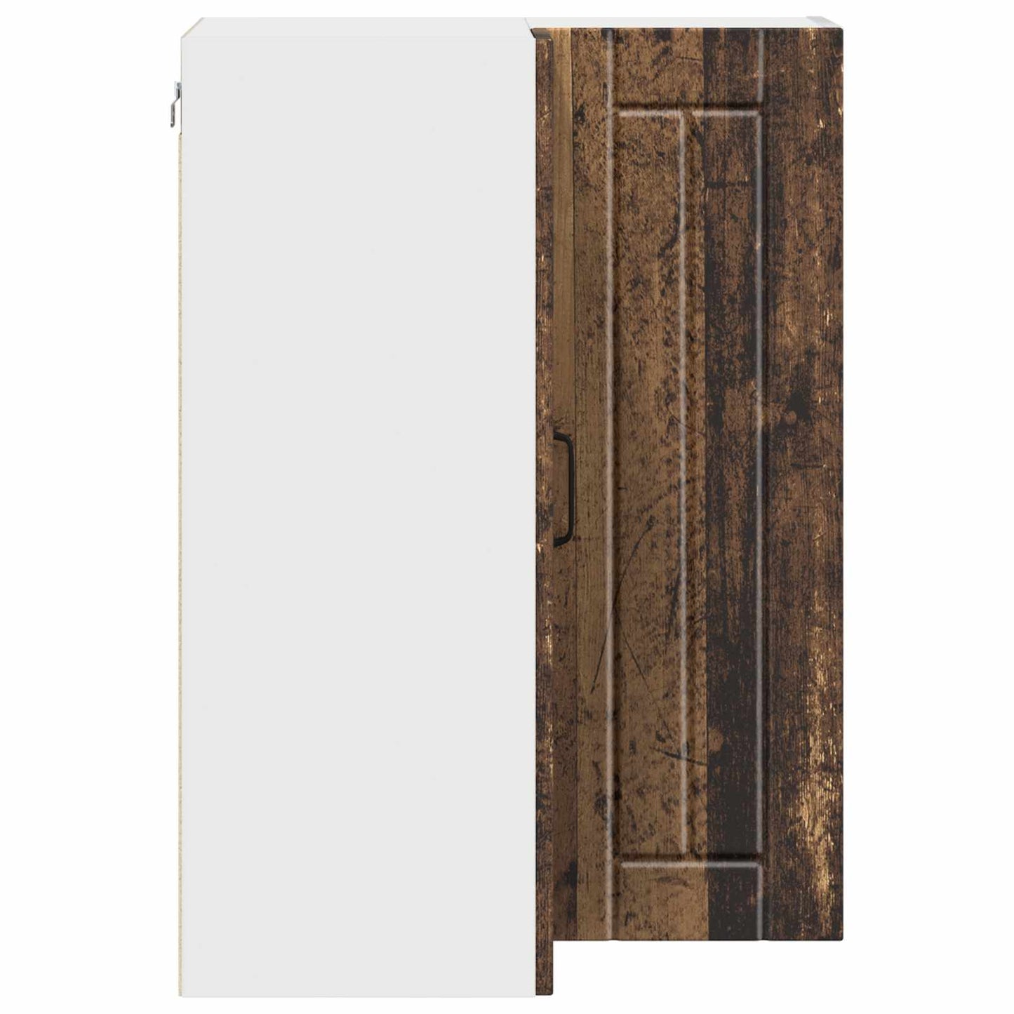 vidaXL Wall Corner Cabinet LUCCA Old Wood 57 x 57 x 80 cm
