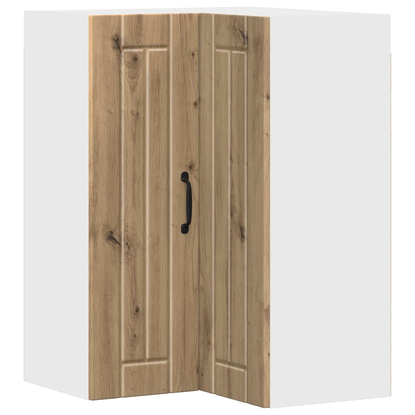 vidaXL Wall Corner Cabinet LUCCA Artisan Oak 57 x 57 x 80 cm