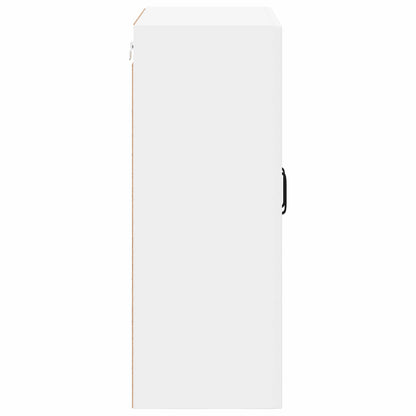 vidaXL Wall Glass Cabinet LUCCA White 60 x 31 x 80 cm Engineered Wood