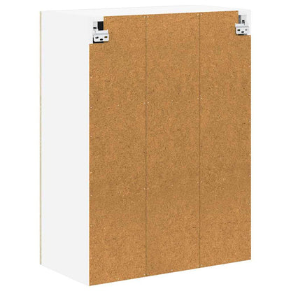 vidaXL Wall Glass Cabinet LUCCA Sonoma Oak 60 x 31 x 80 cm