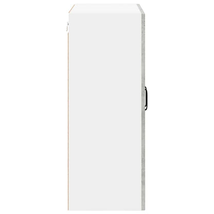 vidaXL Wall Glass Cabinet LUCCA Concrete Grey 60 x 31 x 80 cm