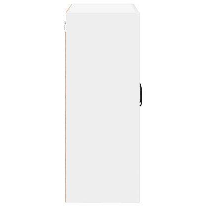 vidaXL Wall Glass Cabinet LUCCA High Gloss White 60 x 31 x 80 cm
