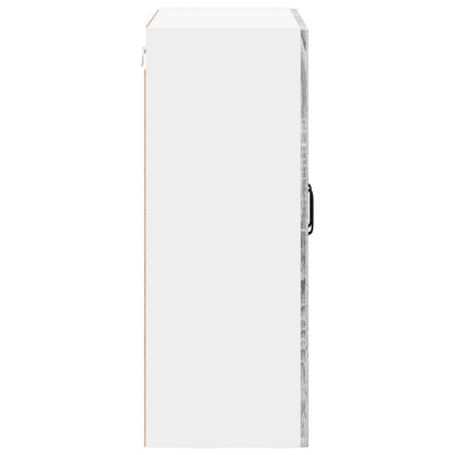 vidaXL Wall Glass Cabinet LUCCA Grey Sonoma 60 x 31 x 80 cm