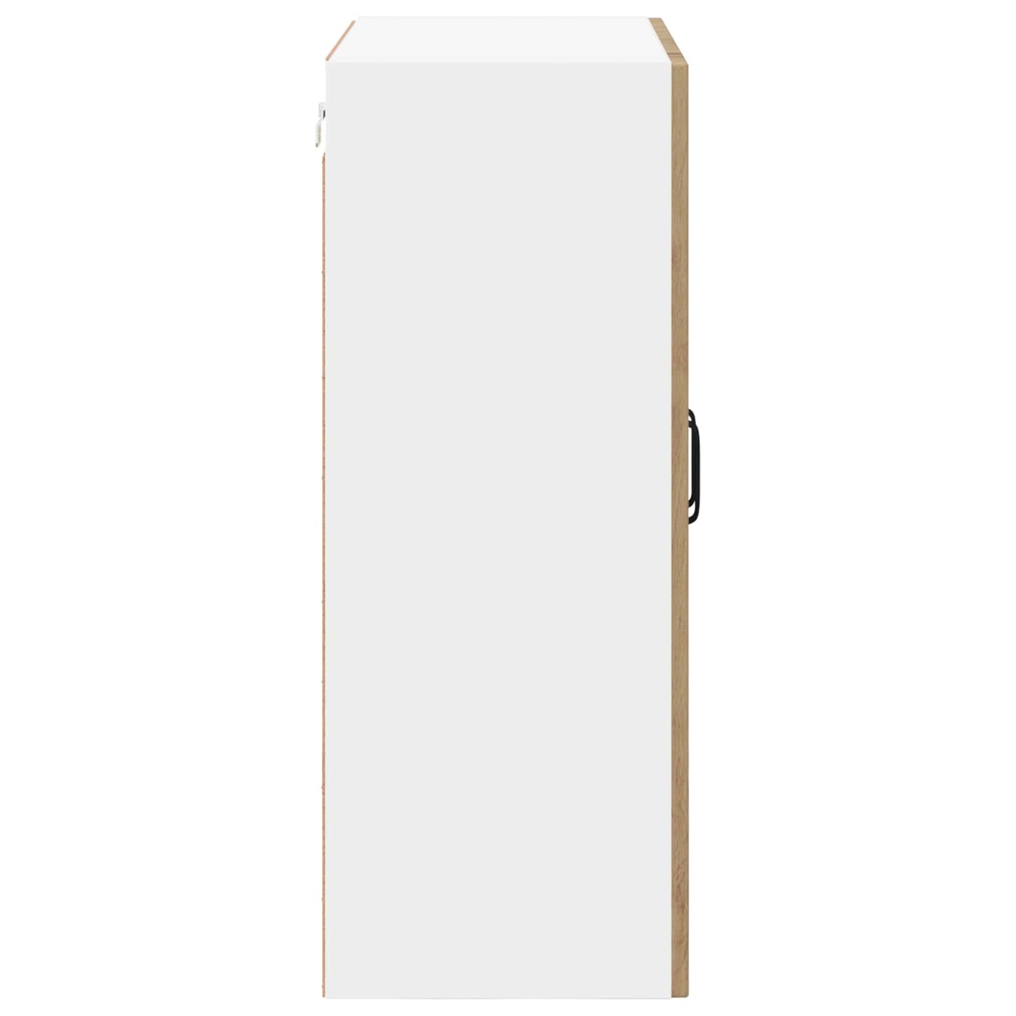 vidaXL Wall Glass Cabinet LUCCA Artisan Oak 60 x 31 x 80 cm